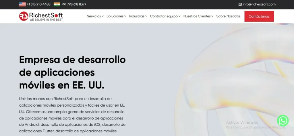 4 mejores empresas de Desarrollo de Software de Aplicación en Estados Unidos Empresa RichestSoft